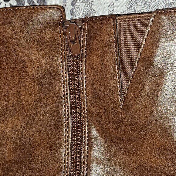 Ladies Madixe Tall Brown Boots - 7.5 Wide Calf - Picture 5 of 11